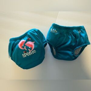 Speedo UV Swim Diaper With Snaps
 Teal - Bundle of 2 size M